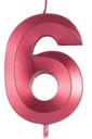 [FICND006-6] CANDELAS ROJO DE NUMEROS 7cm