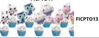 [FICPTO13] Cupcake Topper 12 piezas