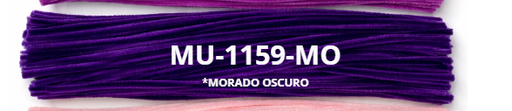 [MU-1159-MO] LIMPIA PIPAS 100 piezas por bolsa de un solo color