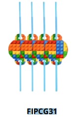 [FIPCG31] Pajillas para Cumpleaños 6 piezas 7x26cm