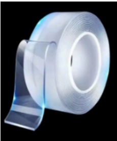 [FIPT002] PEGADOBLE TRANSPARENTE 3cm ancho / 5metros