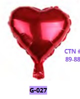 [G-027] Globo 10 pulgadas ROJO