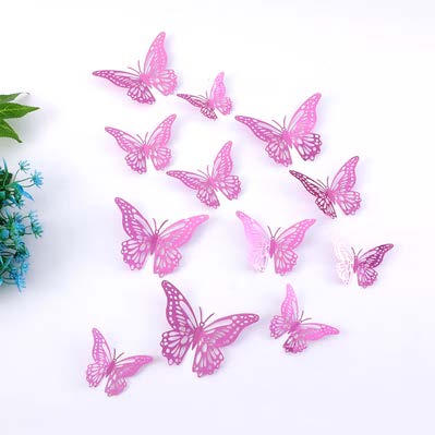 [HDS-3] Mariposa - 12  por paquete rosa