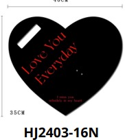 [HJ2403-16N] Empaque Corazón 40x35cm INCLUYE 5 PIEZAS POR COLOR