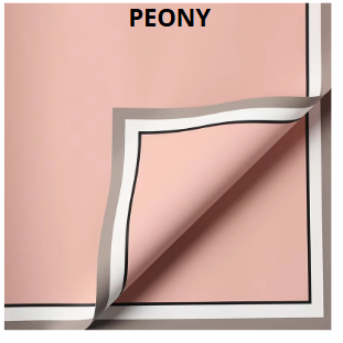 [MU-1335SA] Papel coreano con borde 57X57CM 20 PLIEGOS PEONY