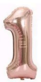 [N32-003RG1] Globos Rose Gold Números de 32 pulgadas
