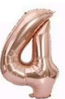[N32-003RG4] Globos Rose Gold Números de 32 pulgadas