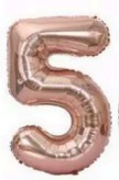 [N32-003RG5] Globos Rose Gold Números de 32 pulgadas