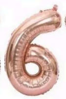[N32-003RG6] Globos Rose Gold Números de 32 pulgadas