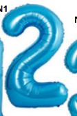 [N40-005N2] Globos Azul Números de 40 pulgadas