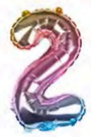 [NU-MC001-2] Globos Números de 16 pulgadas