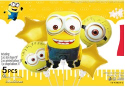 [TZ-K5025-2] SET GLOBOS 5 PIEZAS