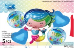 [TZ-K5072] SET GLOBOS 5 PIEZAS