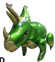 [YX-050] Globos de Dinosaurio 4D 90x55cm