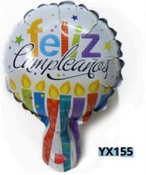 [YX155] Globos de 5 Pulgadas Frase FELIZ CUMPLEAÑOS